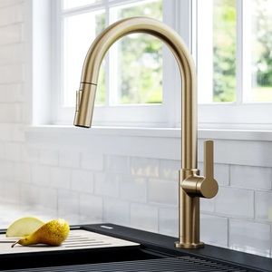 Kraus Oletto Pull Down Single Handle Kitchen Faucet with Accessories
